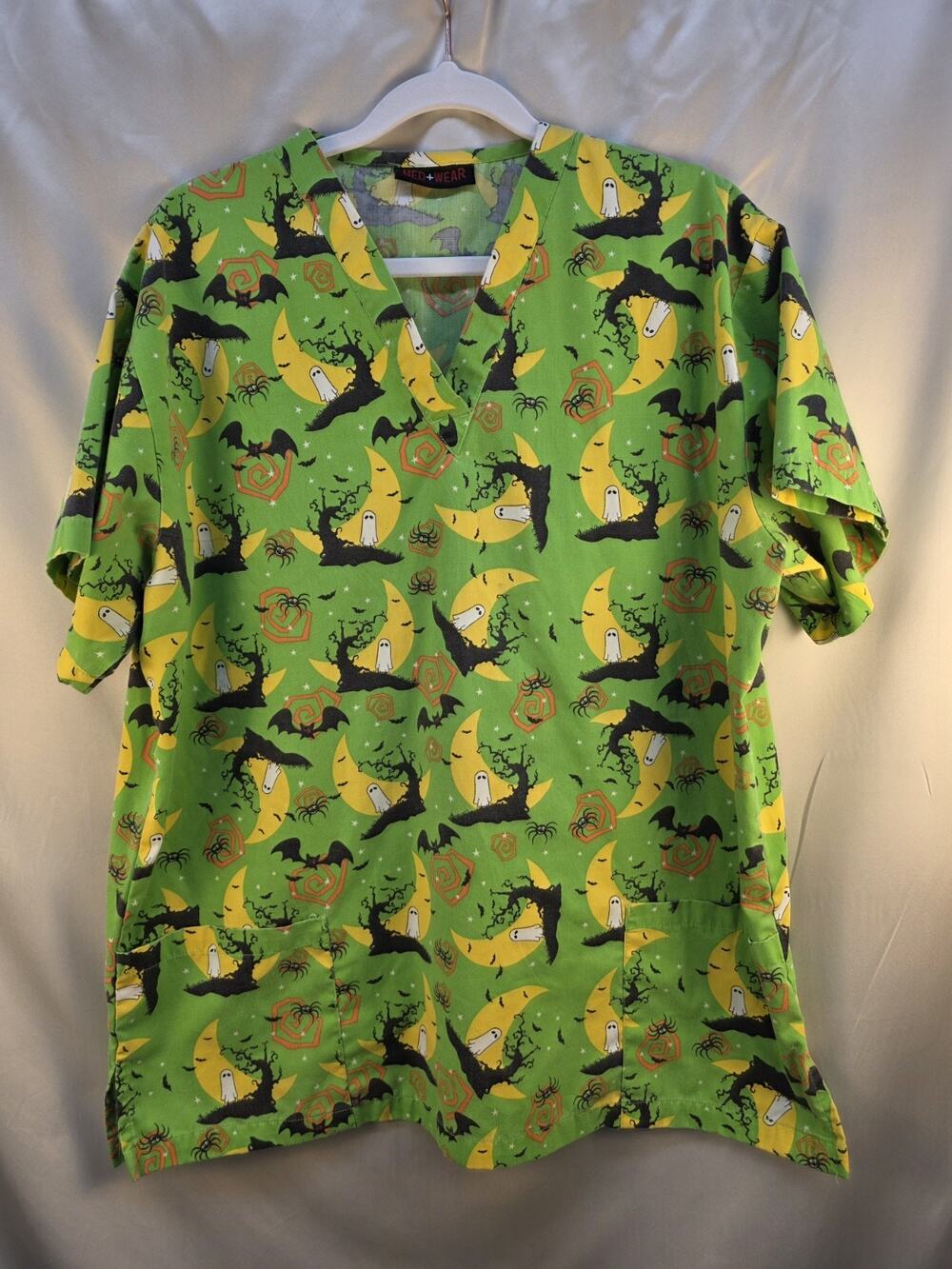 Med+Wear Halloween Scrub Shirt